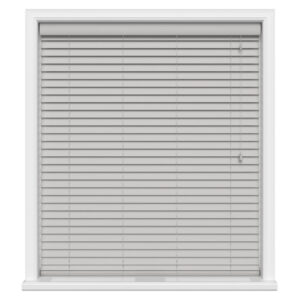 Mission Grey Motorized Wooden Blinds