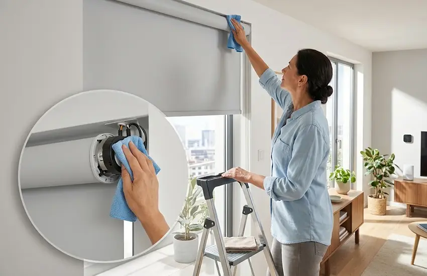 Motorized Roller Blinds Cleaning
