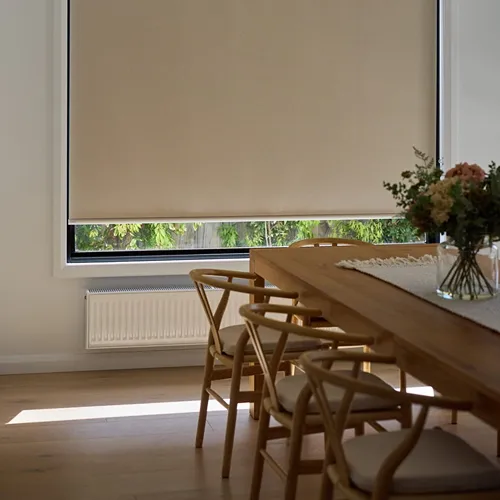 Roller Blinds Installation in Dining Room