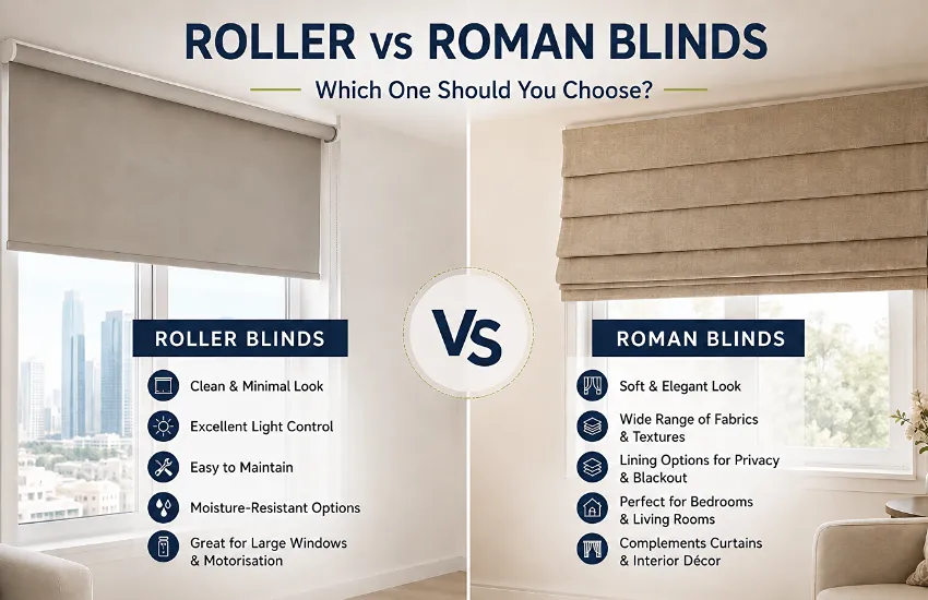 Roller Vs Roman Blinds For Home