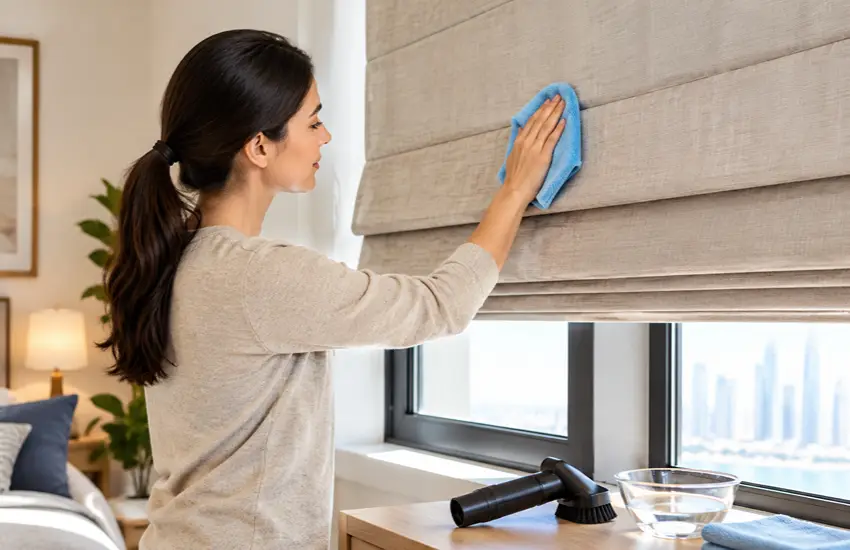 Roman Blinds Cleaning