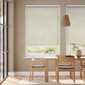 Vintage Cream Motorized Roller Blinds