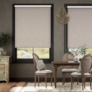 Warm Stone Motorized Roller Blinds
