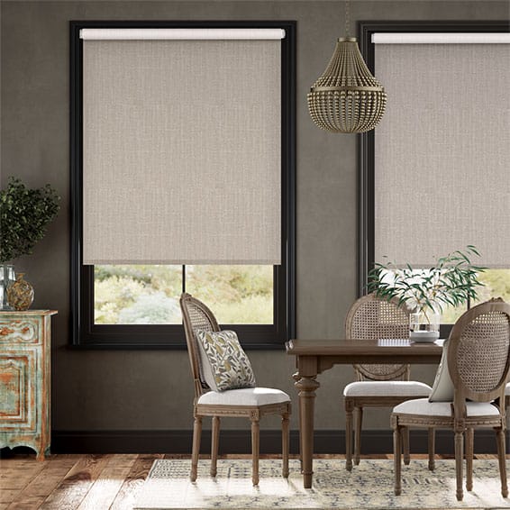 Warm Stone Motorized Roller Blinds