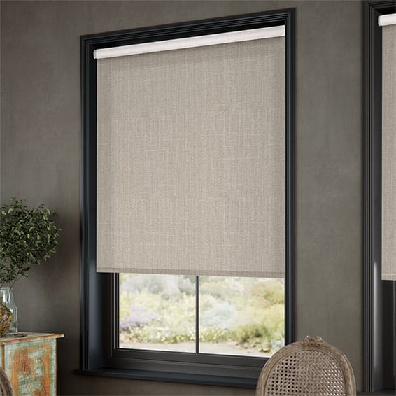 Warm Stone Motorized Roller Blinds