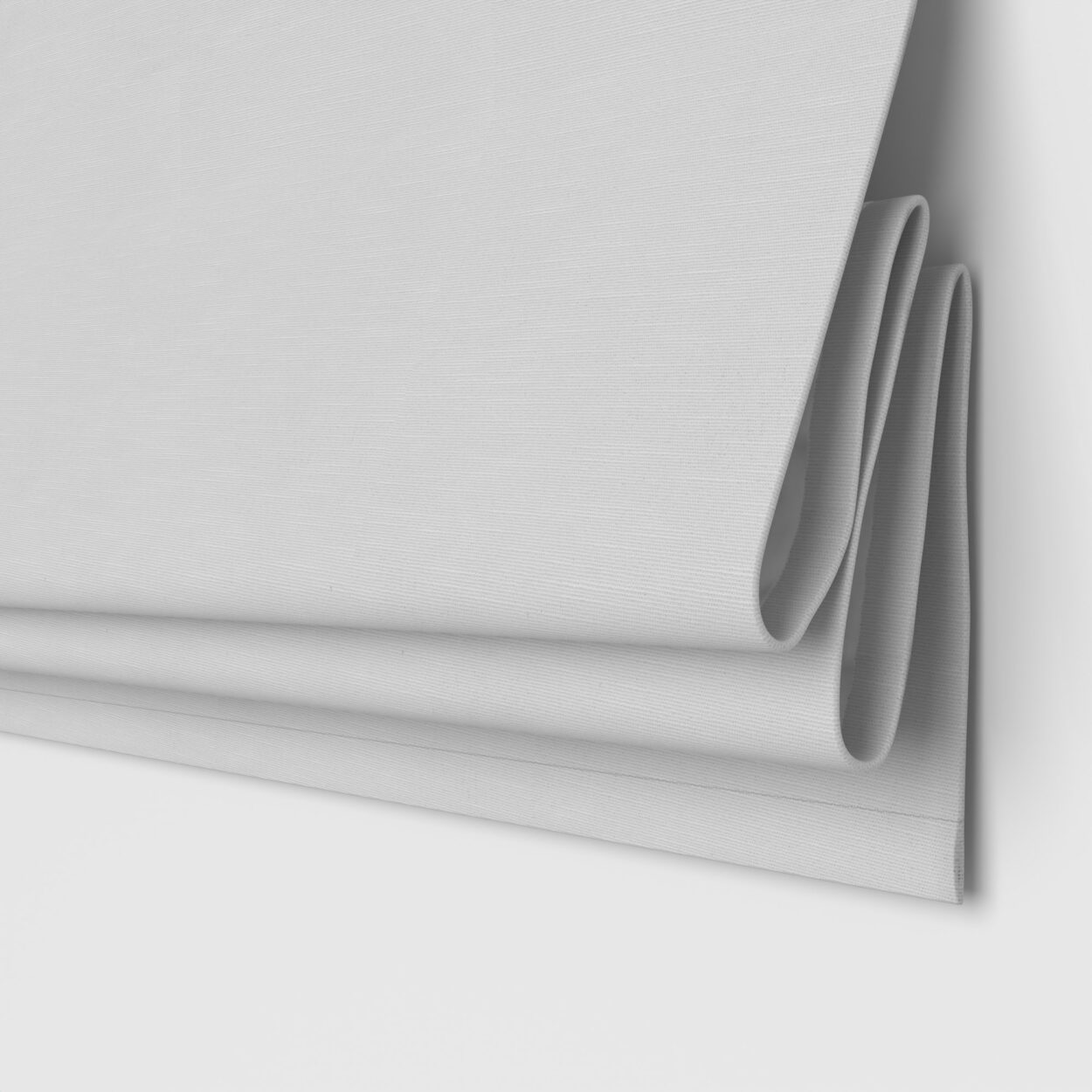 White Motorized Roman Blinds