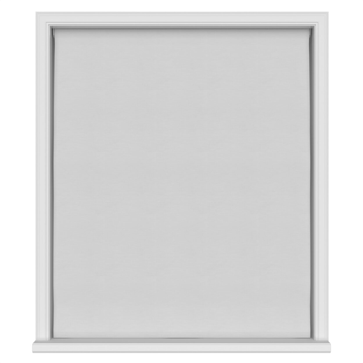 White Motorized Roman Blinds