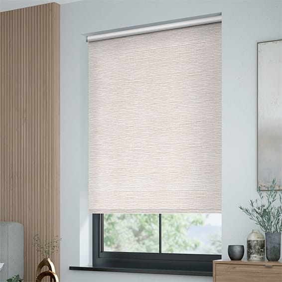 Woven Linen Motorized Roller Blinds